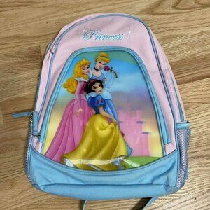Disney Princess Book Bag Pink Girls Back Pack Snow White Sleeping Beauty